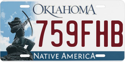 OK license plate 759FHB