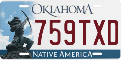 OK license plate 759TXD