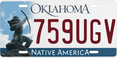 OK license plate 759UGV
