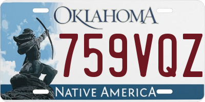 OK license plate 759VQZ