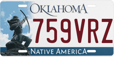 OK license plate 759VRZ