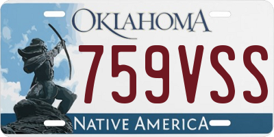 OK license plate 759VSS