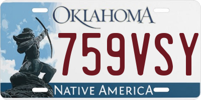 OK license plate 759VSY