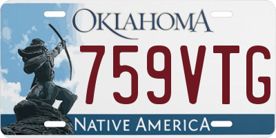OK license plate 759VTG