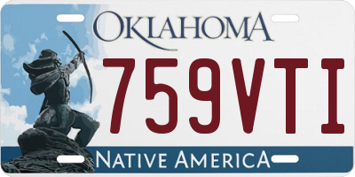 OK license plate 759VTI