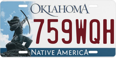 OK license plate 759WQH