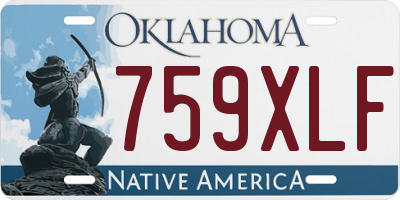 OK license plate 759XLF
