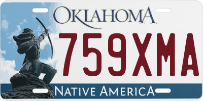 OK license plate 759XMA