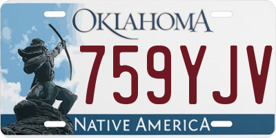 OK license plate 759YJV