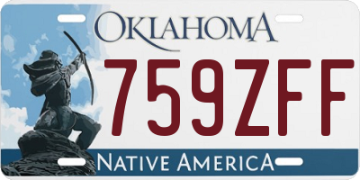 OK license plate 759ZFF