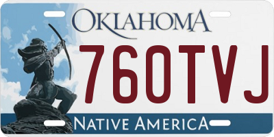 OK license plate 760TVJ