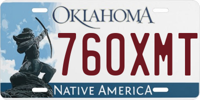 OK license plate 760XMT