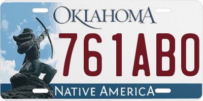 OK license plate 761ABO