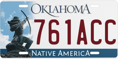 OK license plate 761ACC