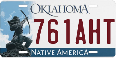 OK license plate 761AHT
