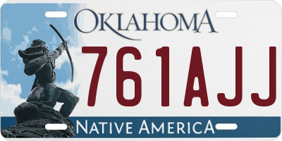 OK license plate 761AJJ