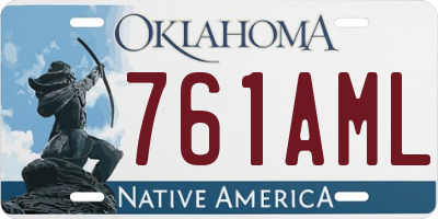 OK license plate 761AML