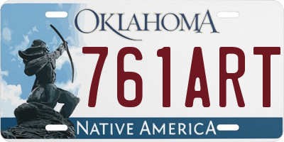 OK license plate 761ART