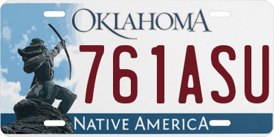 OK license plate 761ASU