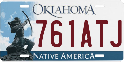 OK license plate 761ATJ