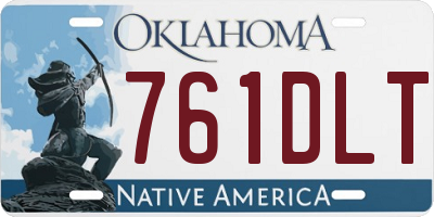 OK license plate 761DLT