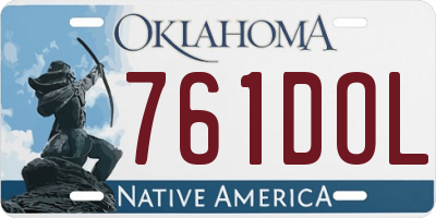 OK license plate 761DOL
