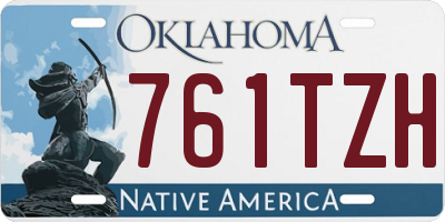 OK license plate 761TZH