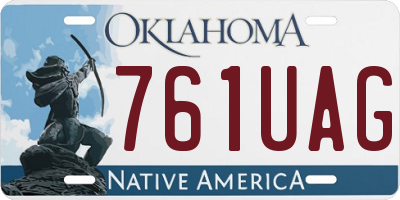 OK license plate 761UAG
