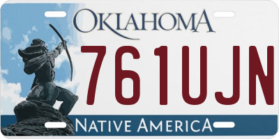 OK license plate 761UJN