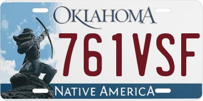 OK license plate 761VSF