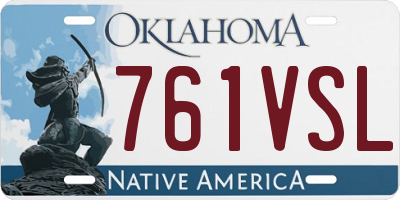 OK license plate 761VSL