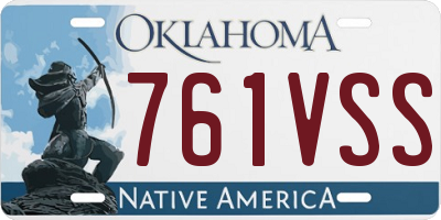 OK license plate 761VSS