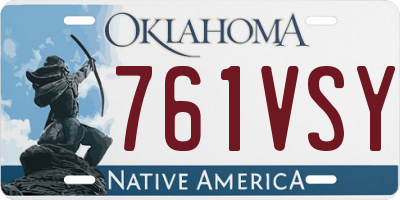 OK license plate 761VSY
