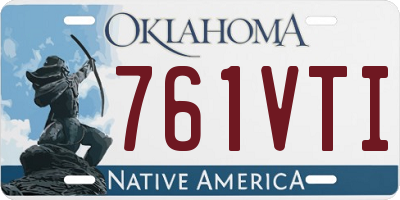 OK license plate 761VTI
