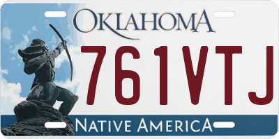 OK license plate 761VTJ