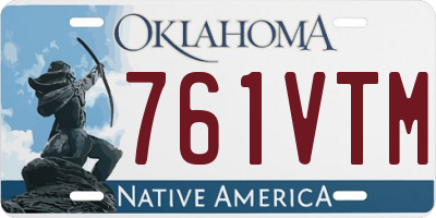 OK license plate 761VTM