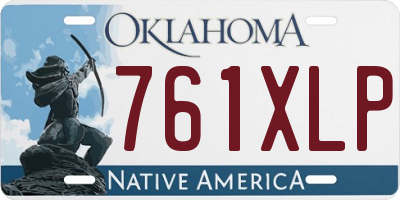 OK license plate 761XLP