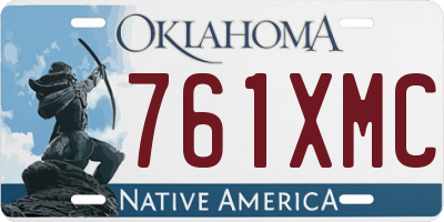 OK license plate 761XMC