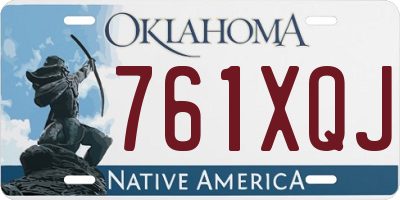 OK license plate 761XQJ