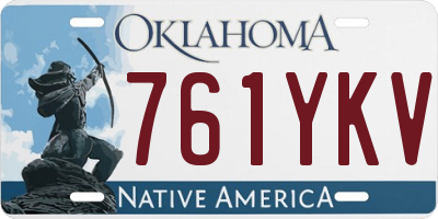 OK license plate 761YKV