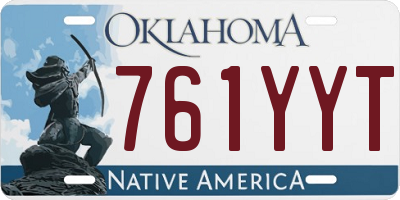 OK license plate 761YYT