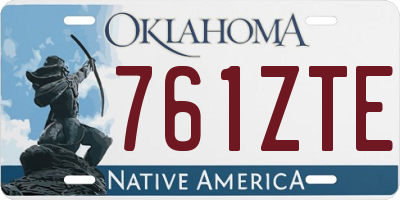 OK license plate 761ZTE