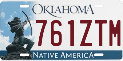 OK license plate 761ZTM