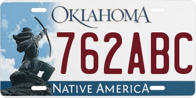 OK license plate 762ABC