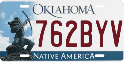 OK license plate 762BYV