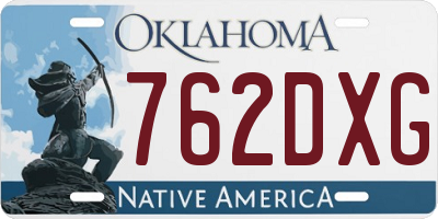 OK license plate 762DXG
