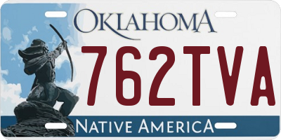 OK license plate 762TVA