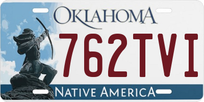 OK license plate 762TVI
