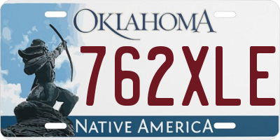OK license plate 762XLE