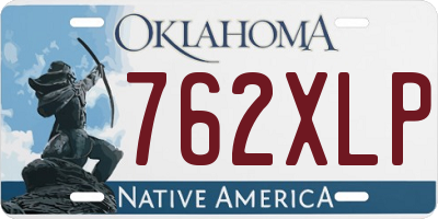 OK license plate 762XLP